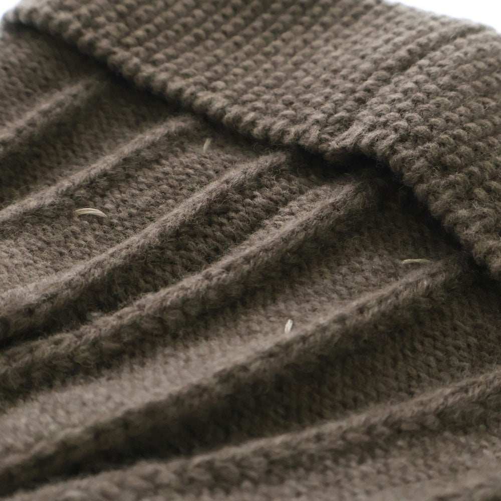 Martin Margiela 14(マルタンマルジェラ) RIBBED BEANIE リブニットビーニー 帽子 ニット帽 グレー S30TC0035