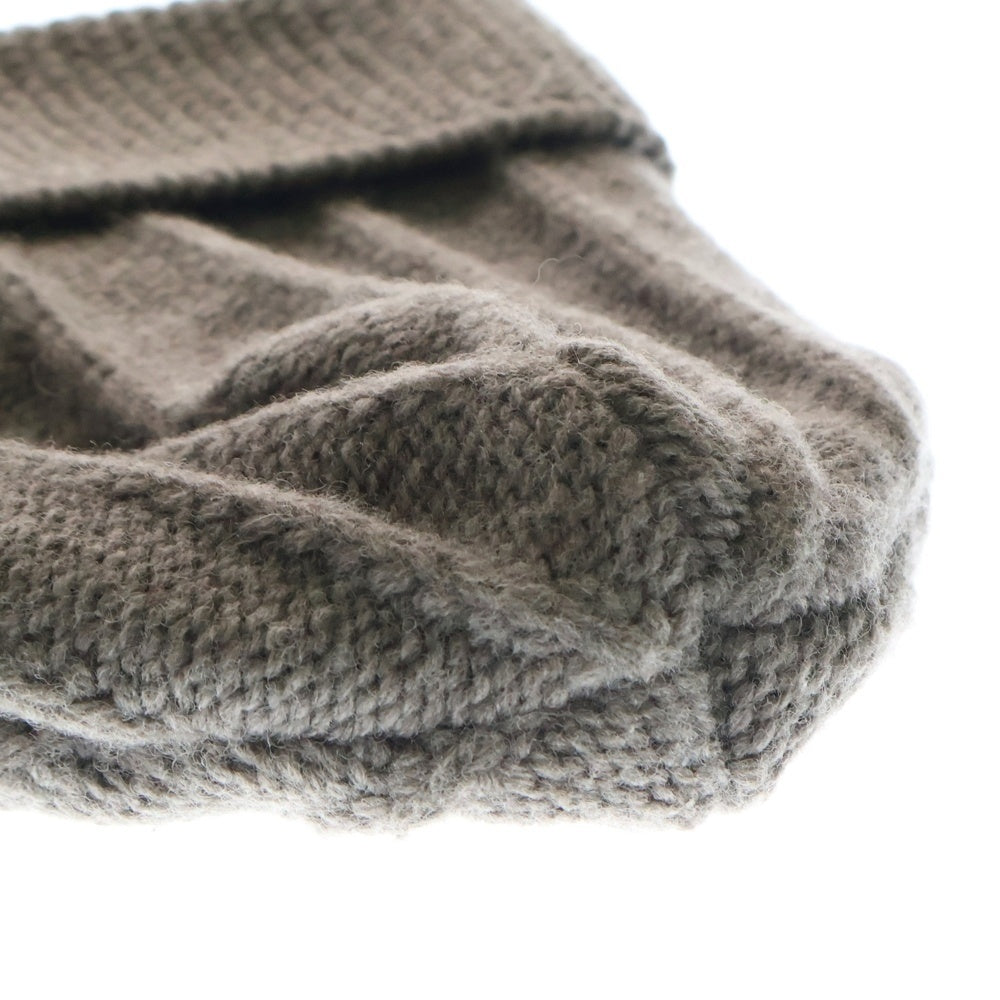 Martin Margiela 14(マルタンマルジェラ) RIBBED BEANIE リブニットビーニー 帽子 ニット帽 グレー S30TC0035