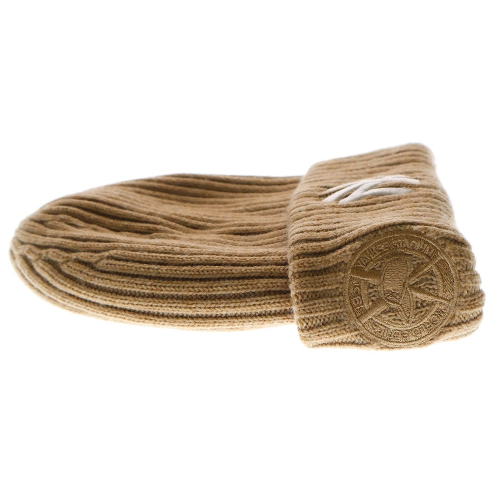 KITH(キス) ×NEW ERA NEW YORK YANKEES KNIT BEANIE ニューエラ ニューヨークヤンキース リブニットビーニー ニット帽 帽子 ブラウン 21-095-060-0021-4-0