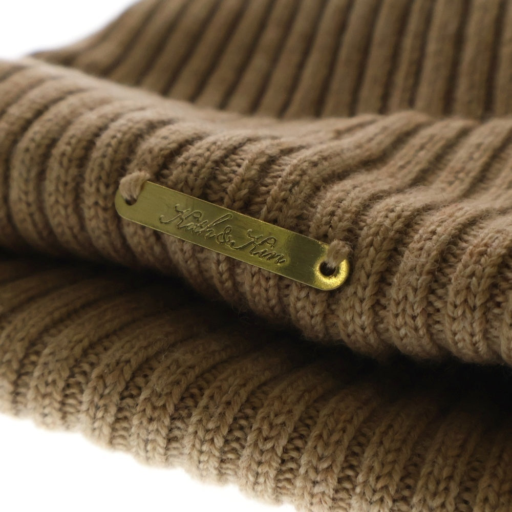 KITH(キス) ×NEW ERA NEW YORK YANKEES KNIT BEANIE ニューエラ ニューヨークヤンキース リブニットビーニー ニット帽 帽子 ブラウン 21-095-060-0021-4-0