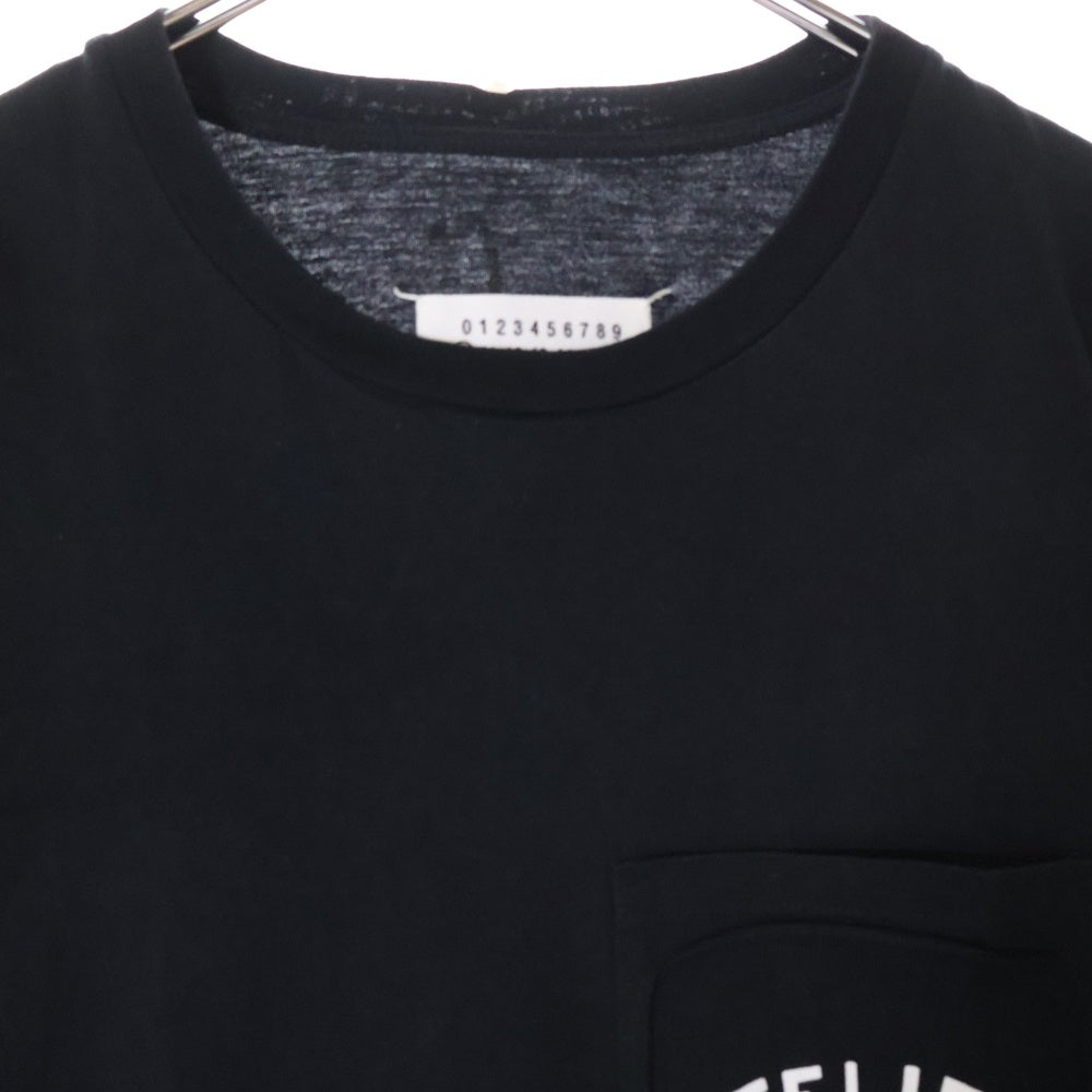 Martin Margiela 10(マルタンマルジェラ) 18SS ATELIER 75011 POCKET TEE アトリエ75011 ポケットTシャツ 半袖クルーネックカットソー ブラック S30GC0636