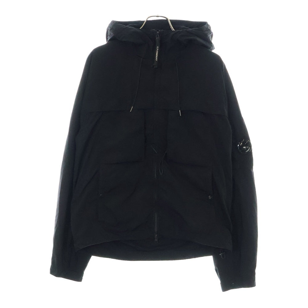 C.P. Company(シーピーカンパニー) Chrome-R HOODED JACKET フーデッドジップアップナイロンジャケット ブラック 16CM0W036A 005904G