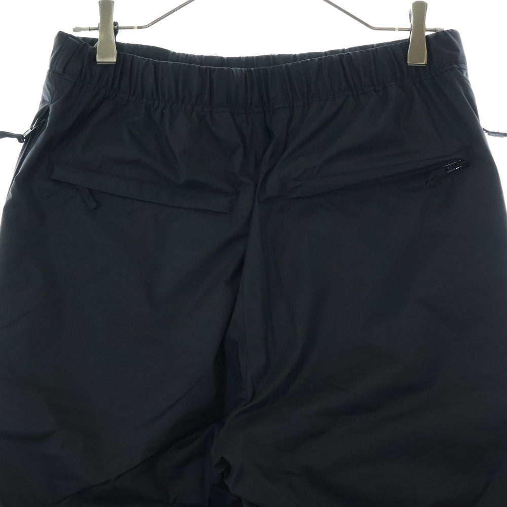 ENNOY(エンノイ) 24AW PADDED PANTS ロゴ刺繍 ナイロンパンツ ブラック AW24BRENPT05LP