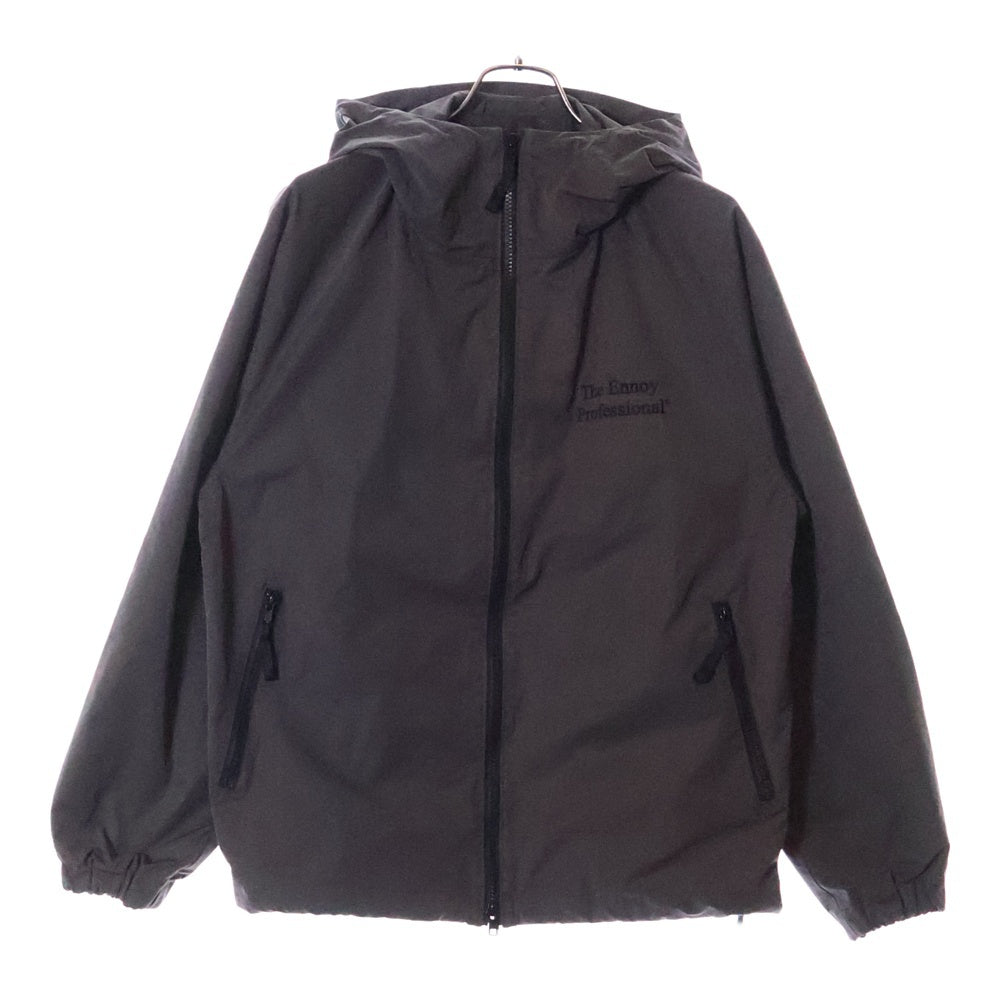ENNOY(エンノイ) 24AW CPN HOODIE ロゴ刺繍 フーデッドナイロンジャケット ブラウン AW24BRENJK04LP