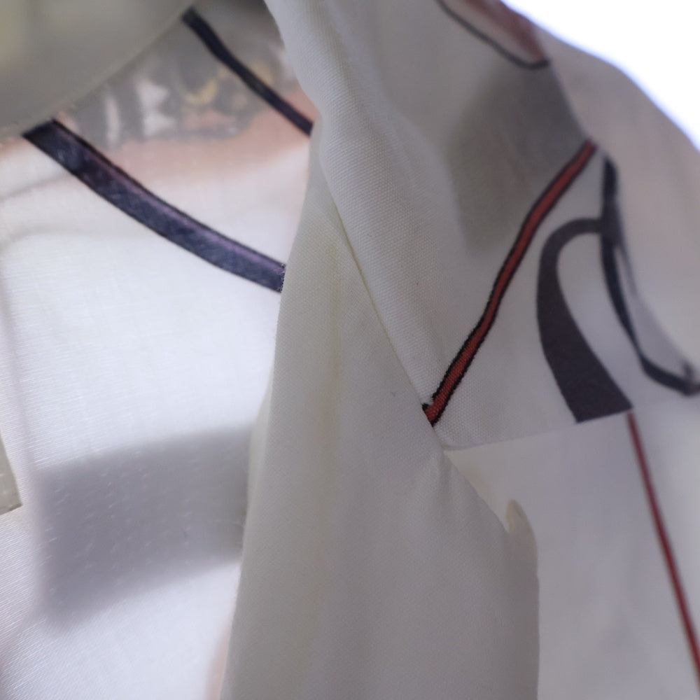 WACKO MARIA(ワコマリア) 23SS ×GHOST IN THE SHELL / S/S HAWAIIAN SHIRT TYPE-3 攻殻機動隊 オープンカラー ハワイアン半袖シャツ ホワイト GITS-WM-HI03