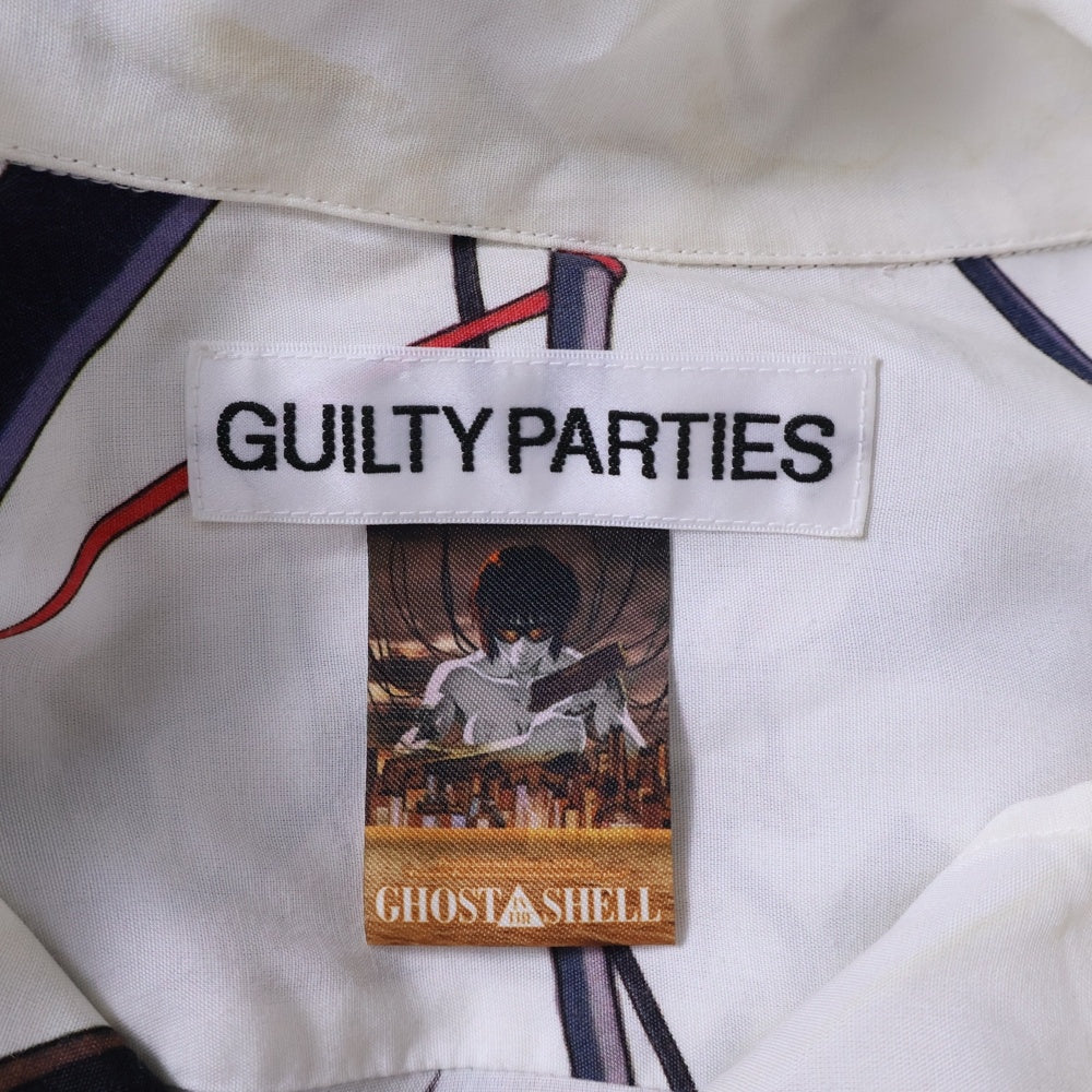 WACKO MARIA(ワコマリア) 23SS ×GHOST IN THE SHELL / S/S HAWAIIAN SHIRT TYPE-3 攻殻機動隊 オープンカラー ハワイアン半袖シャツ ホワイト GITS-WM-HI03