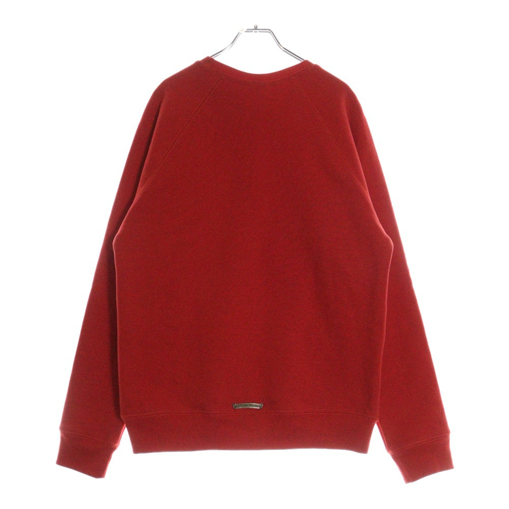 CHROME HEARTS(クロムハーツ) Y NOT Cemetery Cross Crewneck Sweat ワイノット セメタリークロス クルーネック スウェットトレーナー レッド