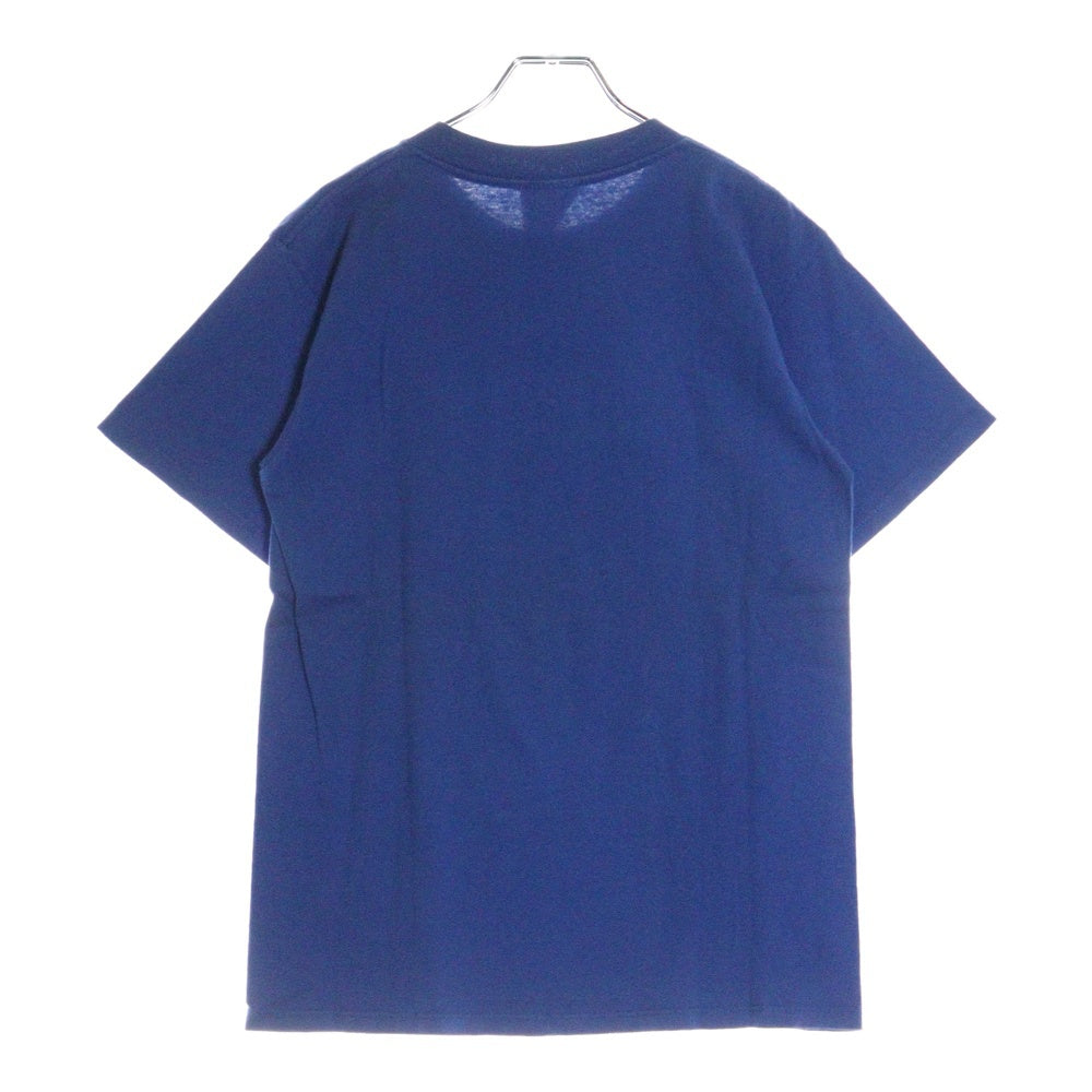 VINTAGE(ヴィンテージ) 90S VINTAGE HOOK UPS ヴィンテージ フック アップス フロントプリント クルーネック半袖Tシャツ カットソー ブルー