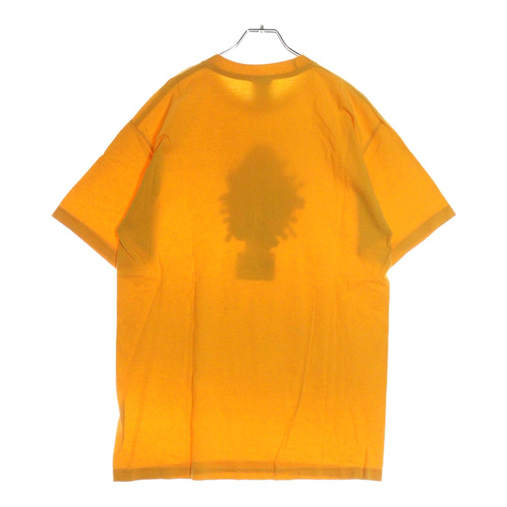 VINTAGE(ヴィンテージ) 90S VINTAGE HOOK UPS ヴィンテージ フック アップス フロントプリント クルーネック半袖Tシャツ カットソー イエロー