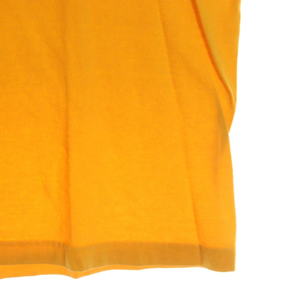 VINTAGE(ヴィンテージ) 90S VINTAGE HOOK UPS ヴィンテージ フック アップス フロントプリント クルーネック半袖Tシャツ カットソー イエロー