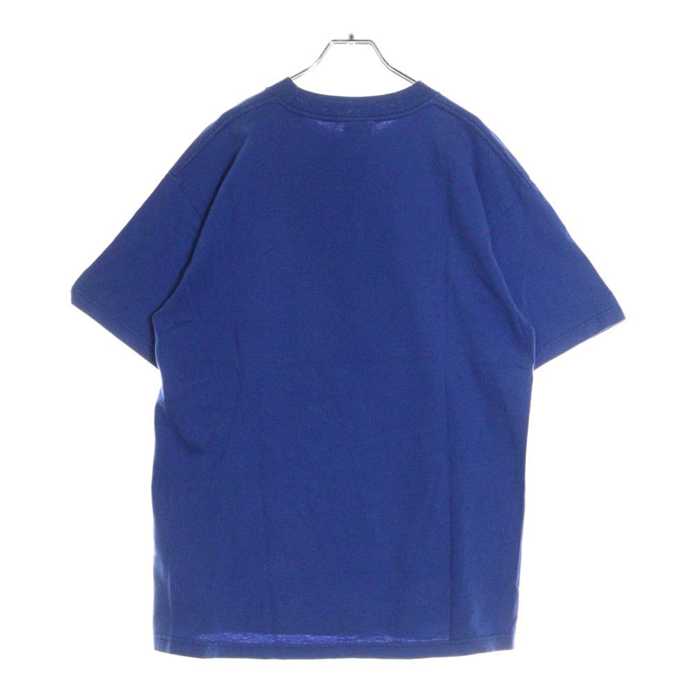 VINTAGE(ヴィンテージ) 90S VINTAGE HOOK UPS ヴィンテージ フック アップス フロントプリント クルーネック半袖Tシャツ カットソー ブルー