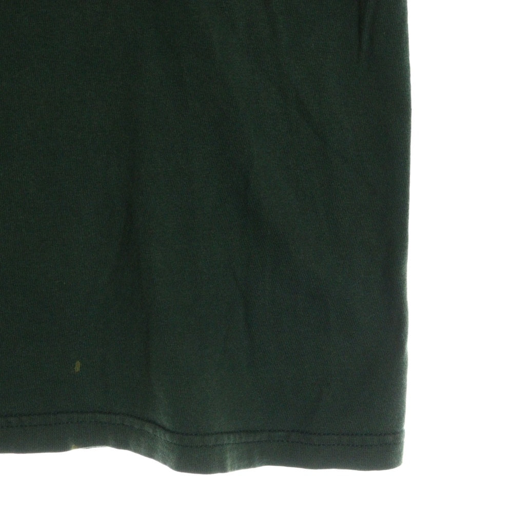 VINTAGE(ヴィンテージ) 90S VINTAGE HOOK UPS ヴィンテージ フック アップス フロントプリント クルーネック半袖Tシャツ カットソー グリーン