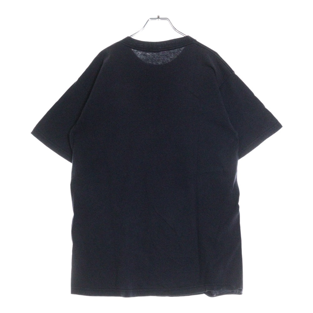 VINTAGE(ヴィンテージ) VINTAGE HOOK UPS ヴィンテージ フック アップス フロントプリント クルーネック半袖Tシャツ カットソー ブラック