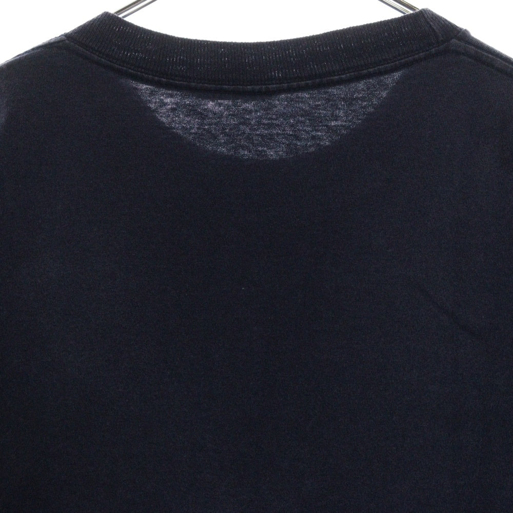 VINTAGE(ヴィンテージ) VINTAGE HOOK UPS ヴィンテージ フック アップス フロントプリント クルーネック半袖Tシャツ カットソー ブラック
