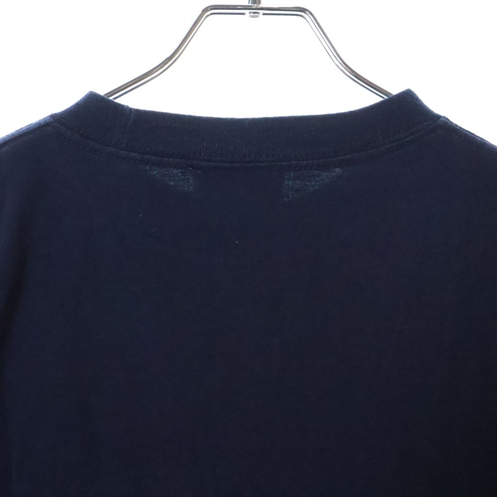VINTAGE(ヴィンテージ) VINTAGE HOOK UPS ヴィンテージ フック アップス フロントプリント クルーネック半袖Tシャツ カットソー ネイビー