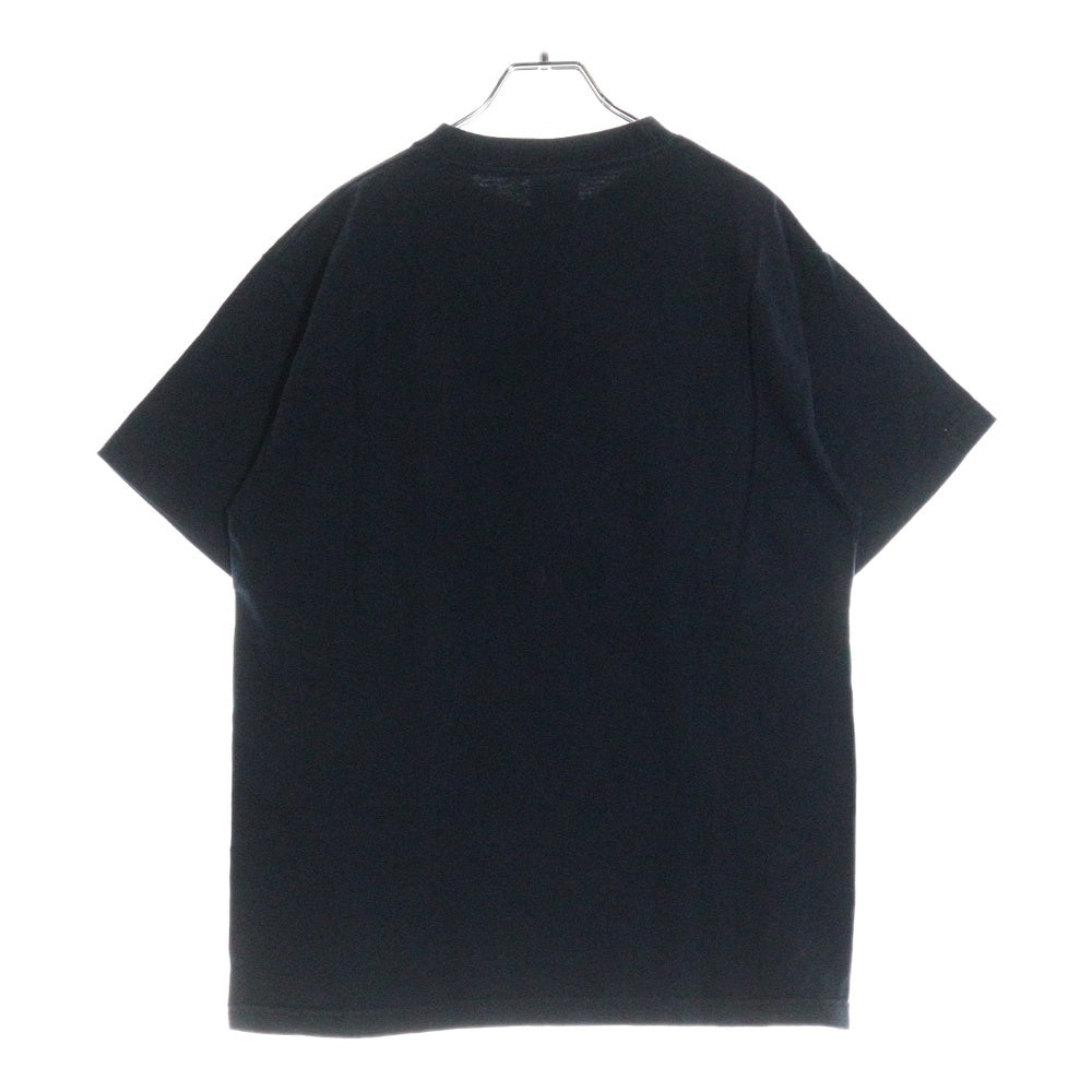 VINTAGE(ヴィンテージ) 90S VINTAGE HOOK UPS ヴィンテージ フック アップス フロントプリント クルーネック半袖Tシャツ カットソー ネイビー