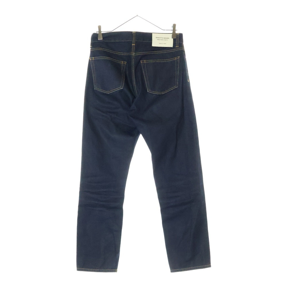 beautiful people(ビューティフルピープル) Selvage Denim Ordinaly Fit ジップフライ セルビッジデニムパンツ インディゴ レディース 1000105084