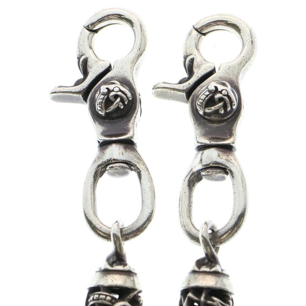 CHROME HEARTS(クロムハーツ) ROLLER C R SHORT-S 2クリップ ショート ケルティックローラー ウォレットチェーン シルバー