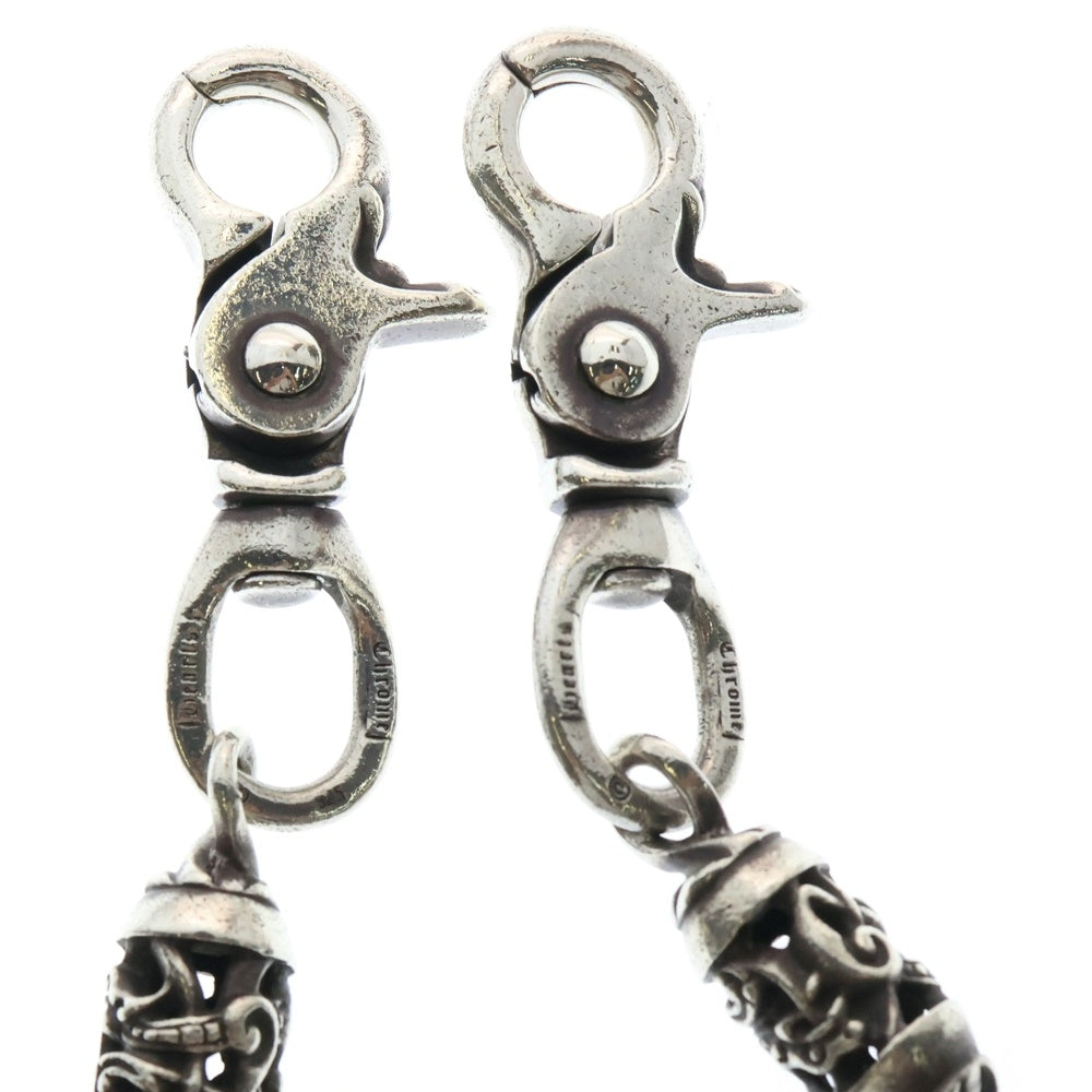 CHROME HEARTS(クロムハーツ) ROLLER C R SHORT-S 2クリップ ショート ケルティックローラー ウォレットチェーン シルバー