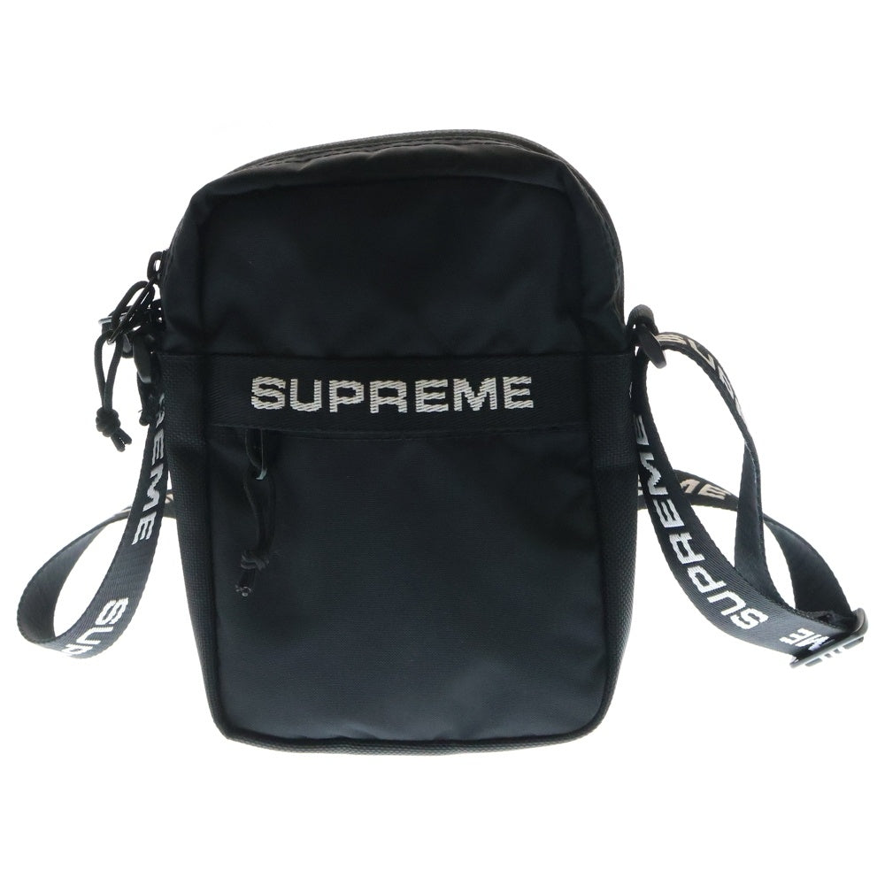 SUPREME(シュプリーム) 22AW Shoulder Bag ナイロン ロゴデザイン ショルダー バッグ ブラック
