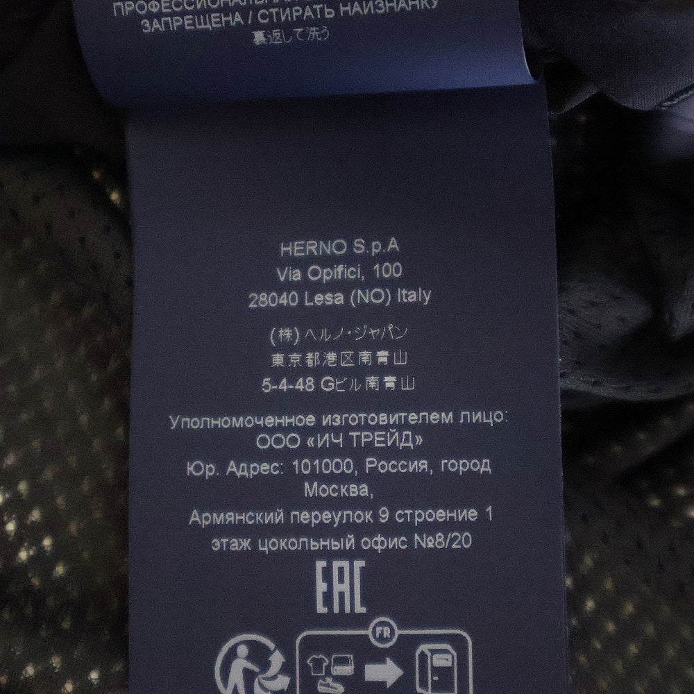 HERNO(ヘルノ) LAMINAR GORE-TEX 2LAYER ラミナー ゴアテックス 2レイヤー MA-1ブルゾン ナイロン ボンバー ジャケット ブラック GI0009UL-11106-9300
