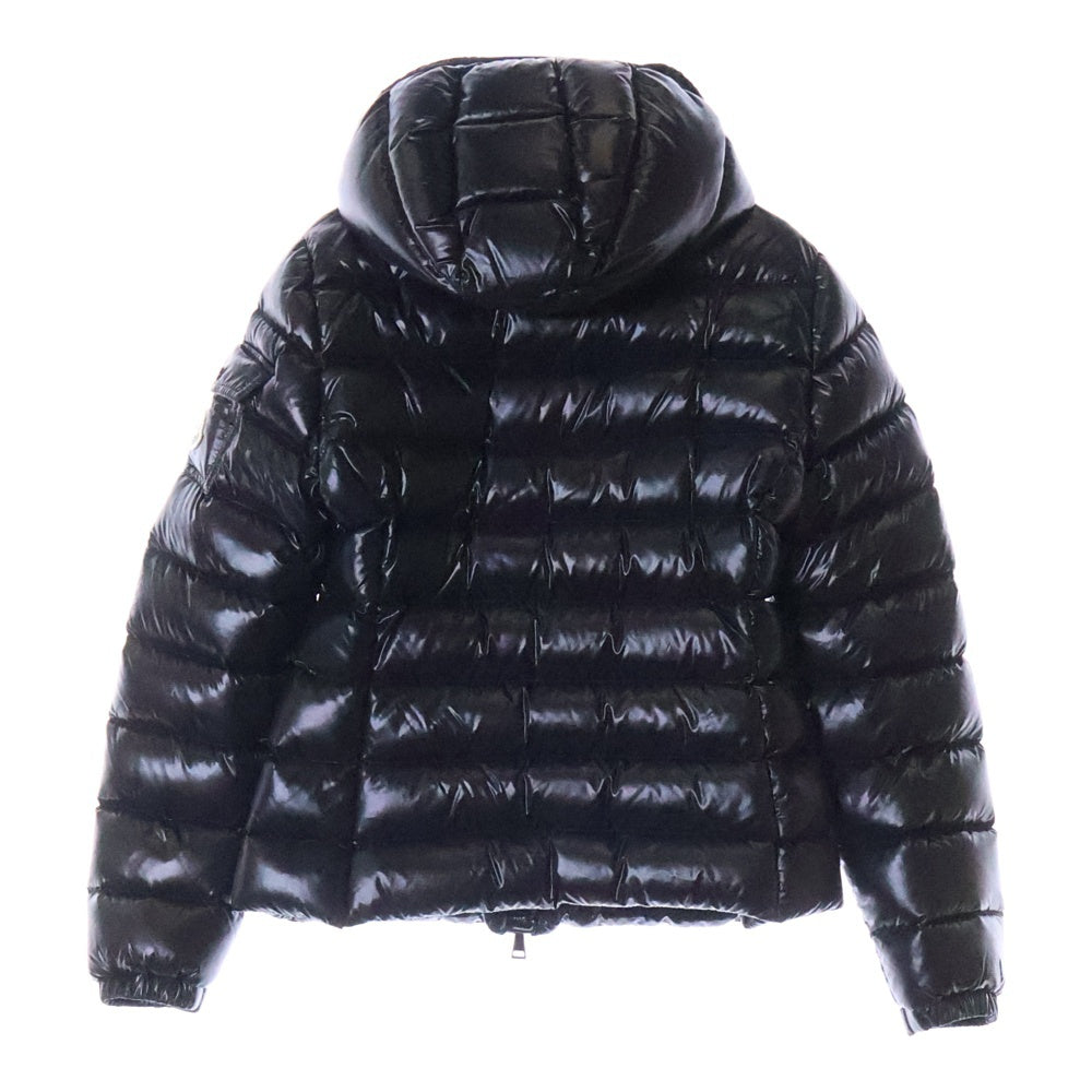 MONCLER(モンクレール) 19AW ナイロン ジップアップ サイドロゴ フーディー ダウンジャケット ブラック E20934685805