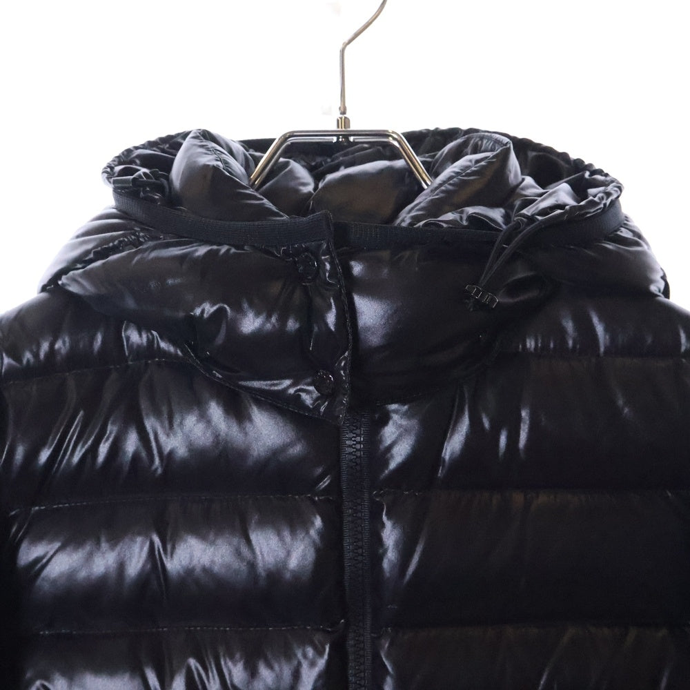 MONCLER(モンクレール) 19AW ナイロン ジップアップ サイドロゴ フーディー ダウンジャケット ブラック E20934685805
