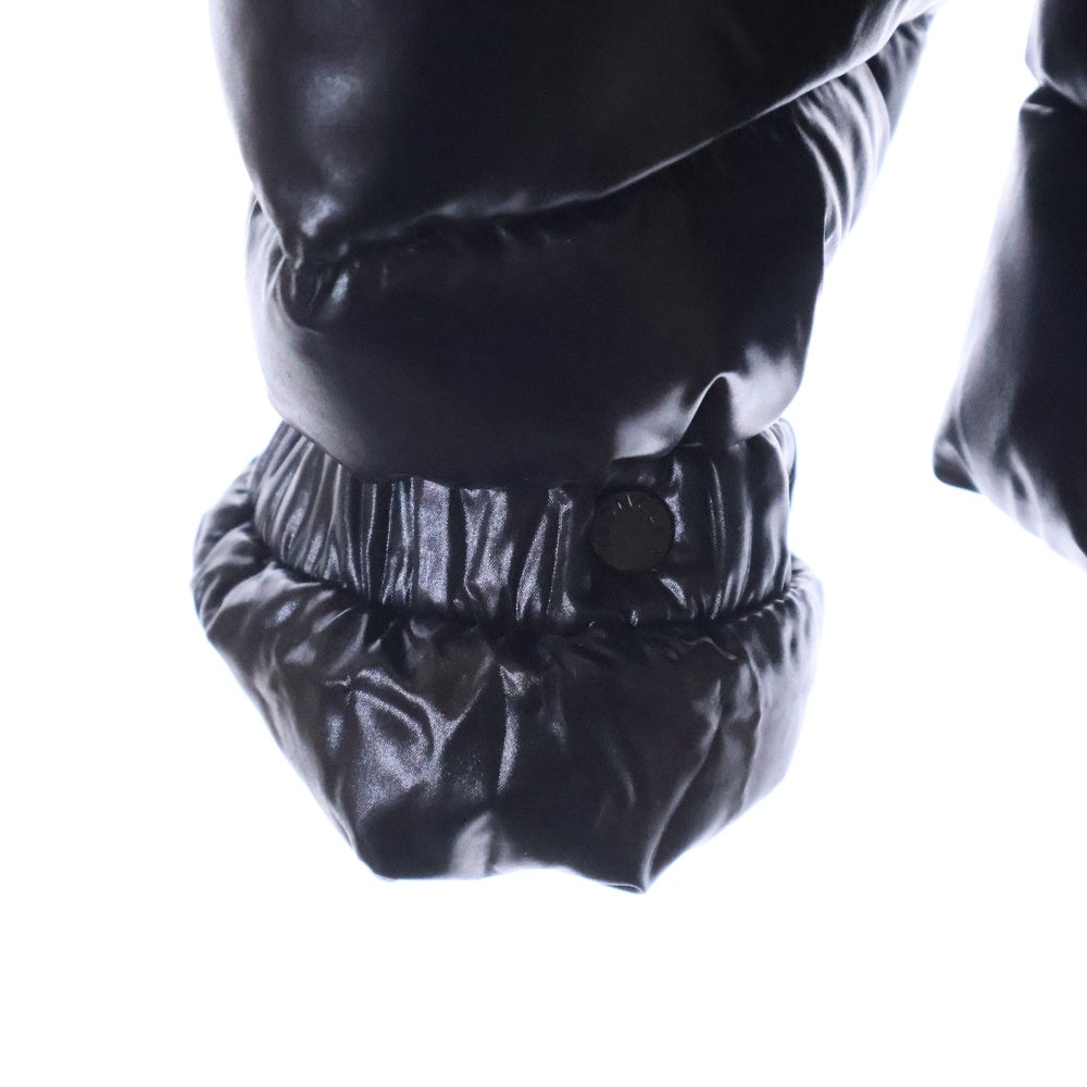 MONCLER(モンクレール) 19AW ナイロン ジップアップ サイドロゴ フーディー ダウンジャケット ブラック E20934685805