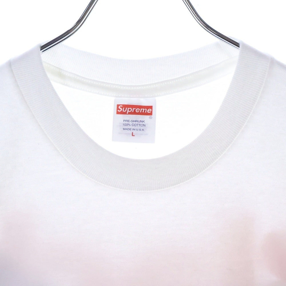 SUPREME(シュプリーム) 24SS Black Cat Tee ブラックキャット プリント クルーネック 半袖Tシャツ カットソー ホワイト