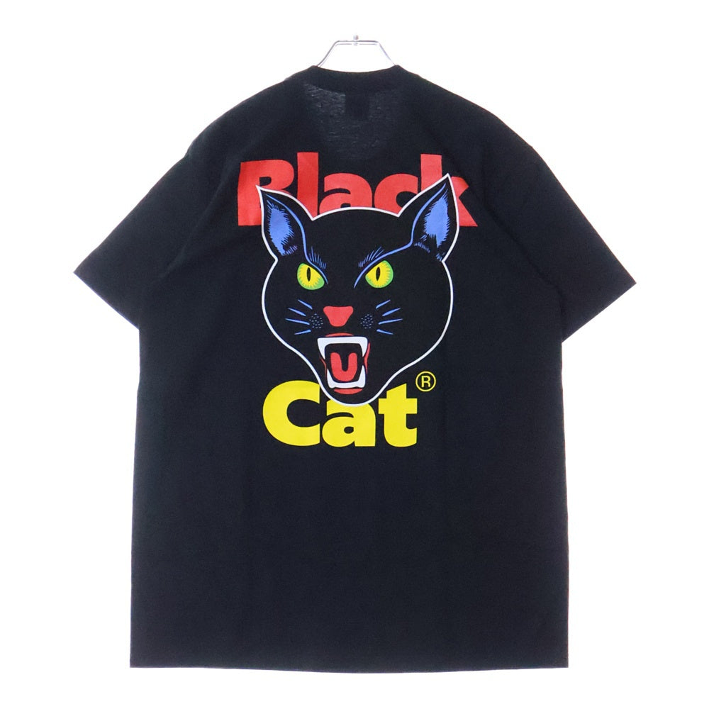 SUPREME(シュプリーム) 24SS Black Cat Tee ブラックキャット プリント クルーネック 半袖Tシャツ カットソー ブラック