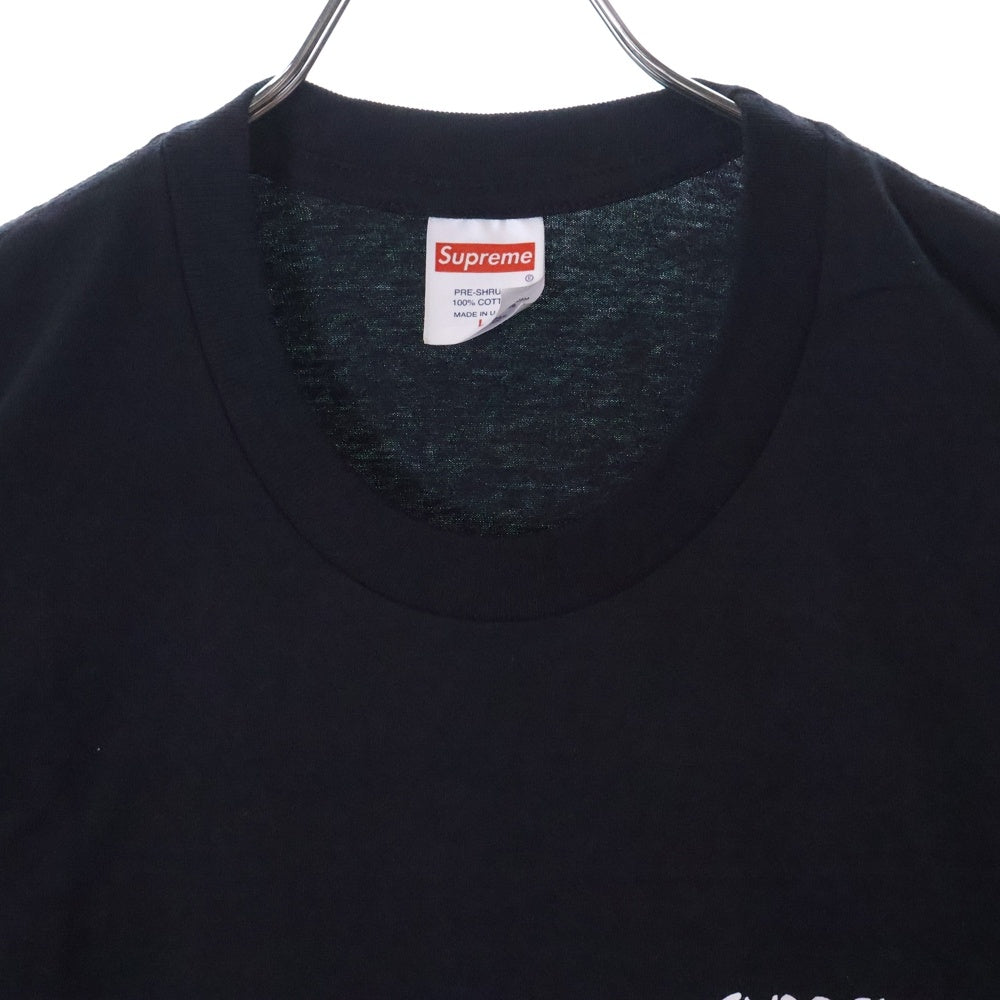 SUPREME(シュプリーム) 24SS Black Cat Tee ブラックキャット プリント クルーネック 半袖Tシャツ カットソー ブラック