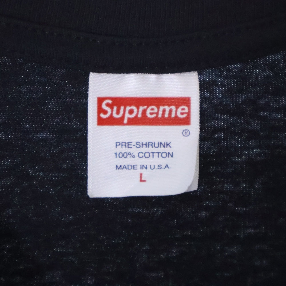 SUPREME(シュプリーム) 24SS Black Cat Tee ブラックキャット プリント クルーネック 半袖Tシャツ カットソー ブラック