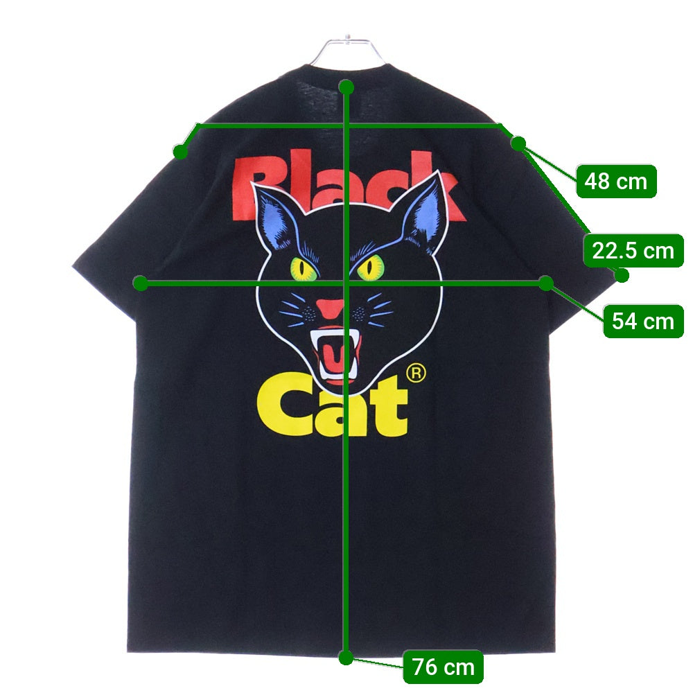 SUPREME(シュプリーム) 24SS Black Cat Tee ブラックキャット プリント クルーネック 半袖Tシャツ カットソー ブラック