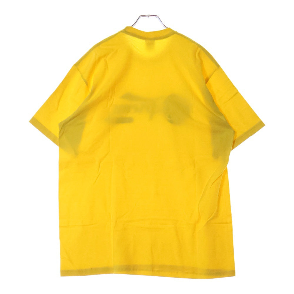 SUPREME(シュプリーム) 24SS Records Tee レコーズロゴプリント クルーネック 半袖Tシャツ カットソー イエロー