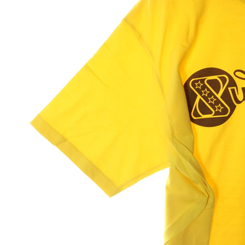 SUPREME(シュプリーム) 24SS Records Tee レコーズロゴプリント クルーネック 半袖Tシャツ カットソー イエロー