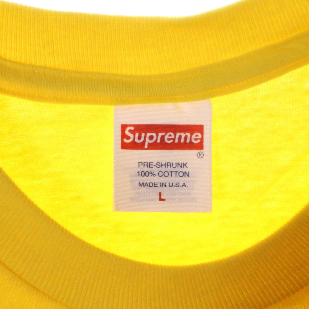 SUPREME(シュプリーム) 24SS Records Tee レコーズロゴプリント クルーネック 半袖Tシャツ カットソー イエロー