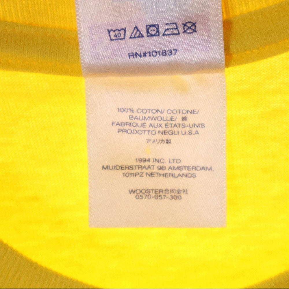 SUPREME(シュプリーム) 24SS Records Tee レコーズロゴプリント クルーネック 半袖Tシャツ カットソー イエロー