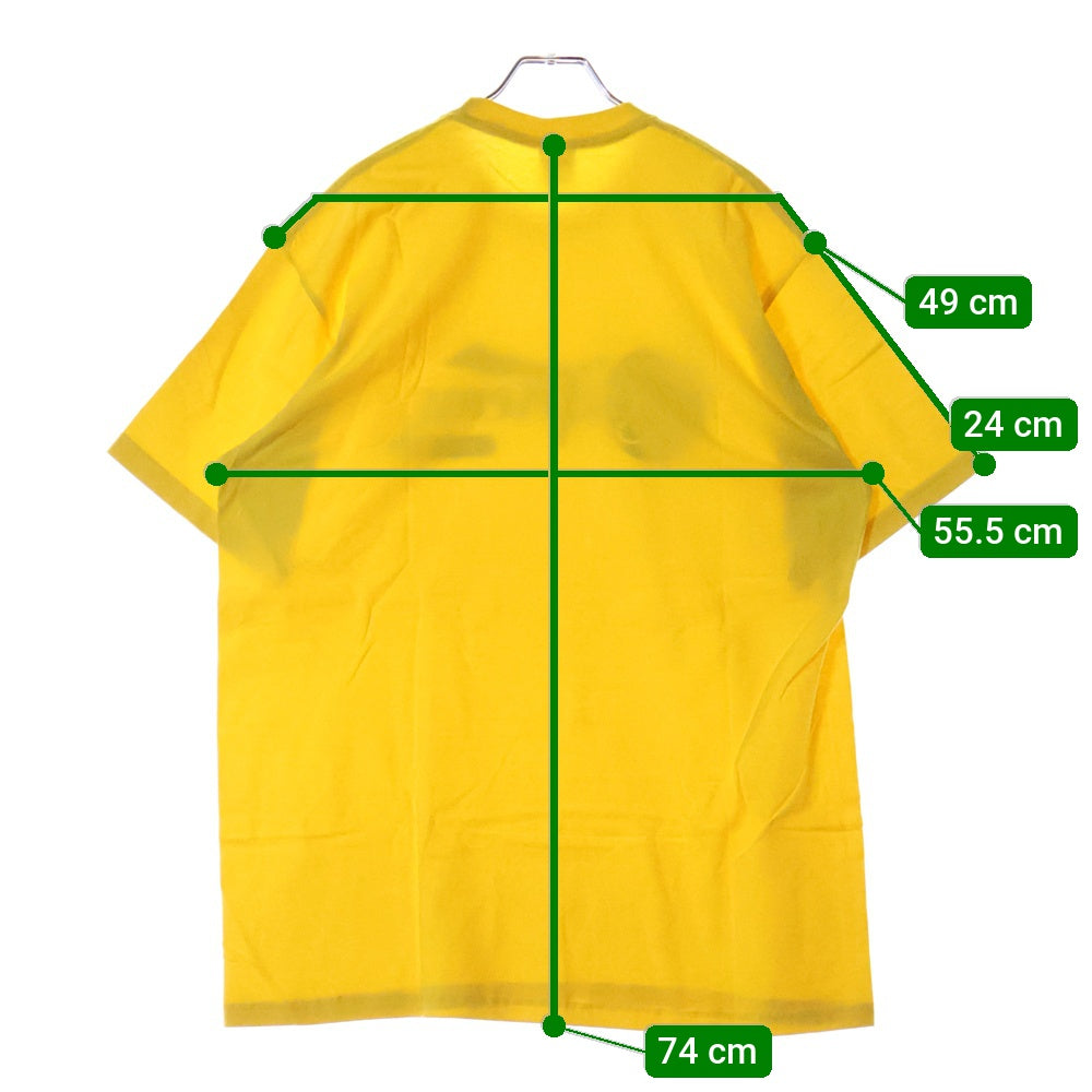SUPREME(シュプリーム) 24SS Records Tee レコーズロゴプリント クルーネック 半袖Tシャツ カットソー イエロー