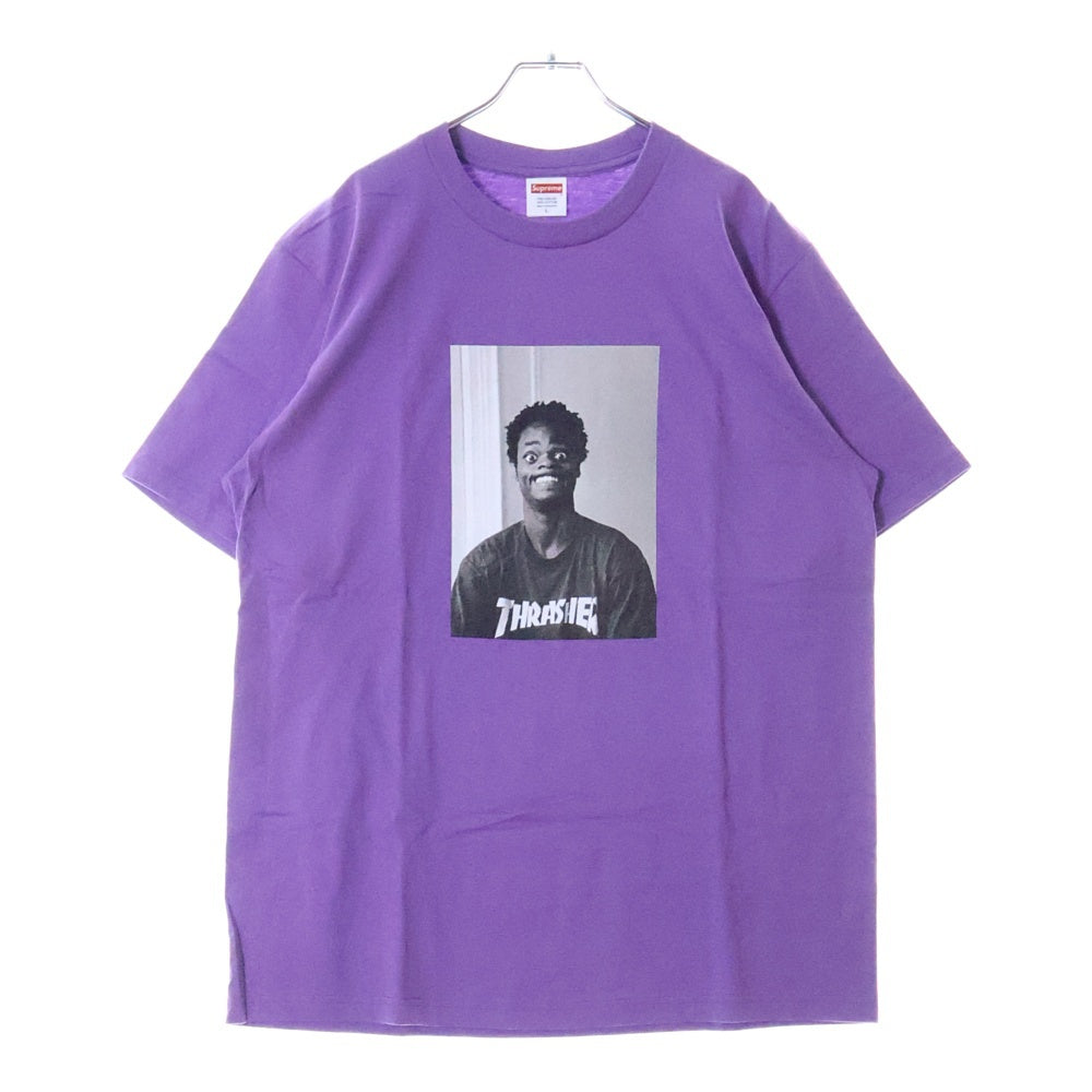 SUPREME(シュプリーム) 24AW Thrasher Harold Tee スラッシャー ハロルド フォトプリント クルーネック 半袖Tシャツ カットソー パープル