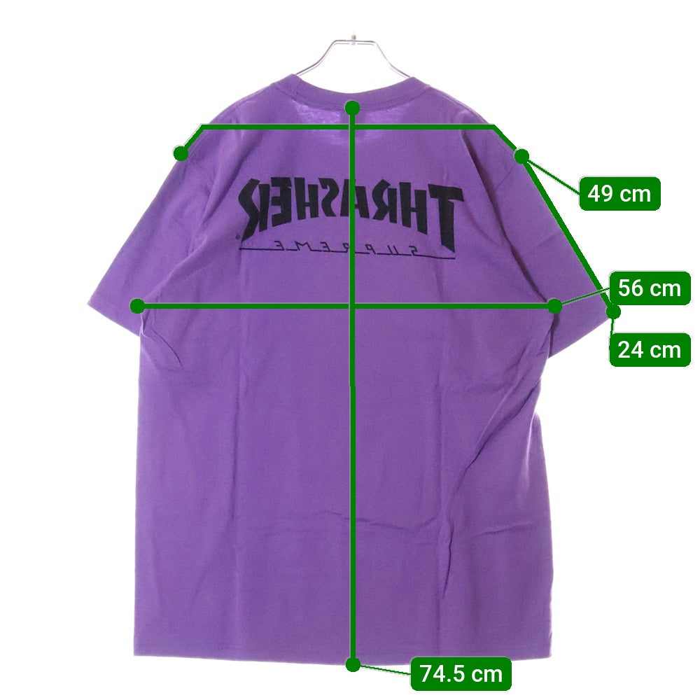 SUPREME(シュプリーム) 24AW Thrasher Harold Tee スラッシャー ハロルド フォトプリント クルーネック 半袖Tシャツ カットソー パープル