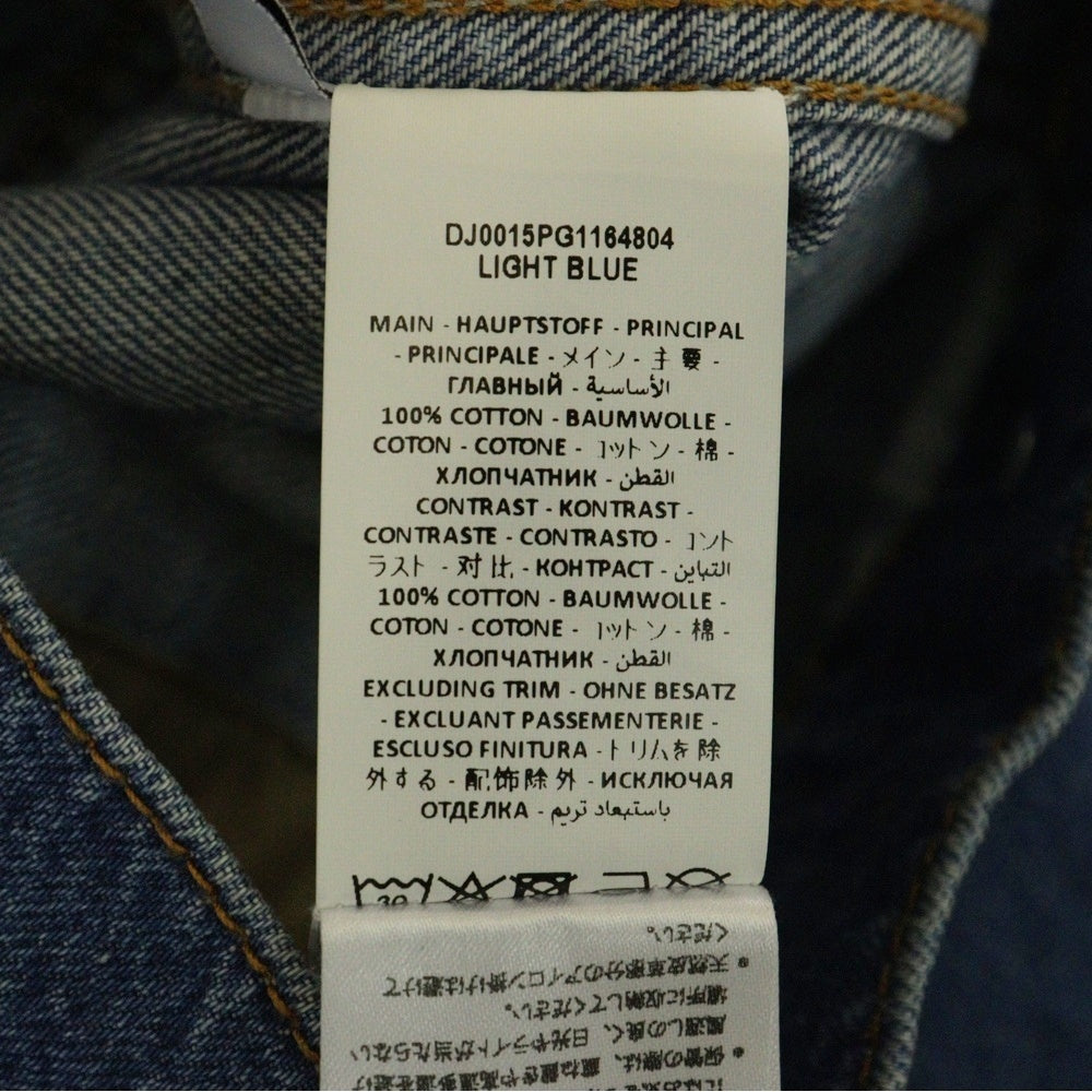 J.W.ANDERSON(ジェー ダブリュー アンダーソン) 23SS DISTRESSED COLLARED BUTTON-UP JACKET ディストレスト カラー ボタンアップ デニムジャケット インディゴ DJ0015PG1164