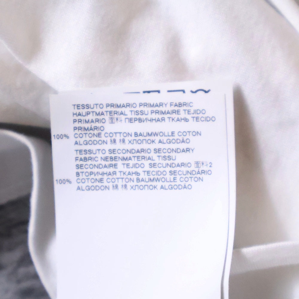 Maison Margiela 10(メゾン マルジェラ) FRAGILE フラジャイル ビッグロゴ オーバーサイズ クルーネック カットソー 半袖Tシャツ ホワイト S50GC0562