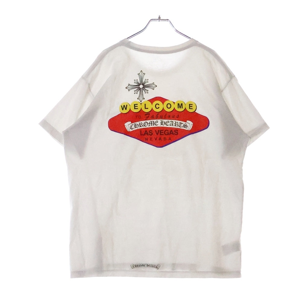 CHROME HEARTS(クロムハーツ) CH T-SHRT LTD ラスベガス 限定 プリントTシャツ 半袖カットソー ホワイト