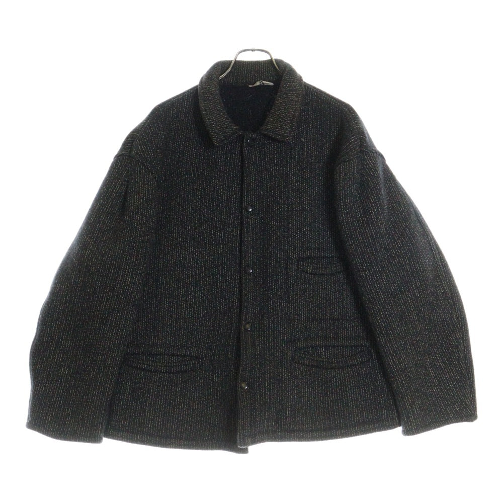 Brown's BEACH(ブラウンズビーチ) 50S-60S VINTAGE JACKET ビーチクロスニット ごま塩 スナップボタン ヴィンテージジャケット グレー