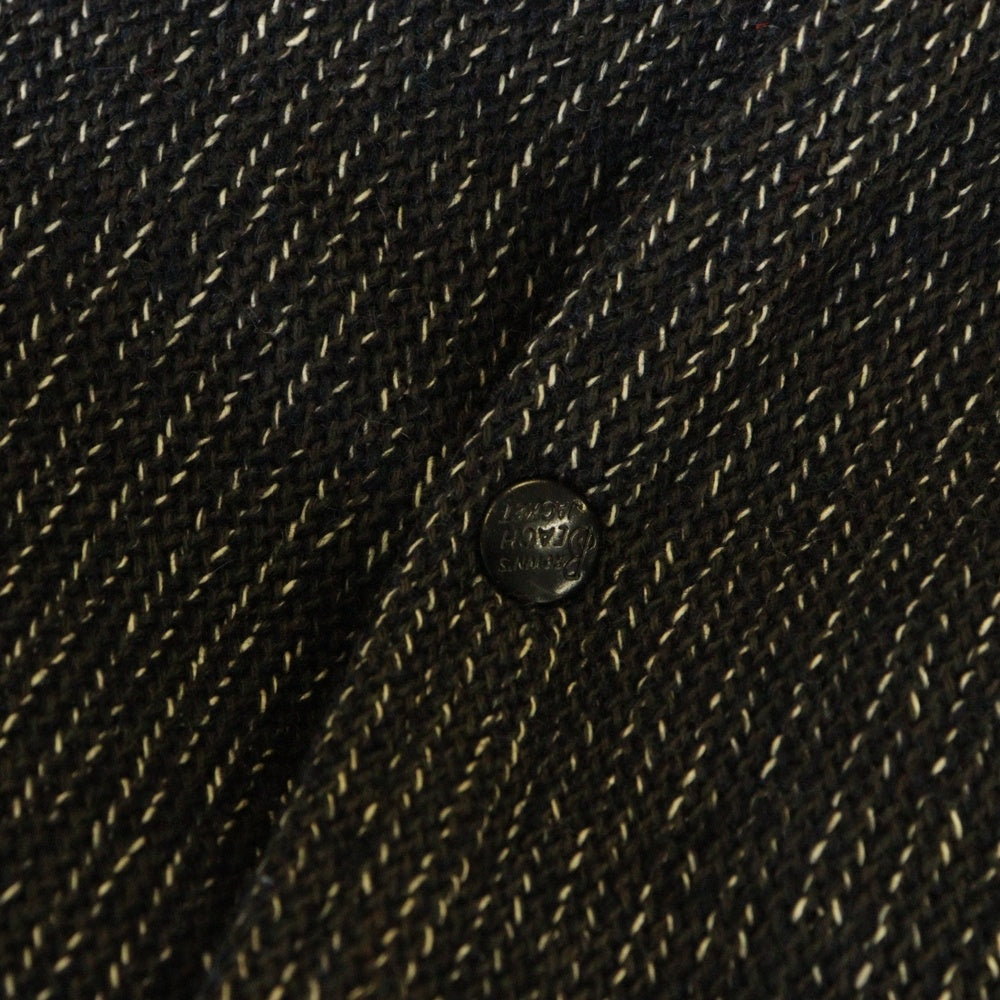 Brown's BEACH(ブラウンズビーチ) 50S-60S VINTAGE JACKET ビーチクロスニット ごま塩 スナップボタン ヴィンテージジャケット グレー