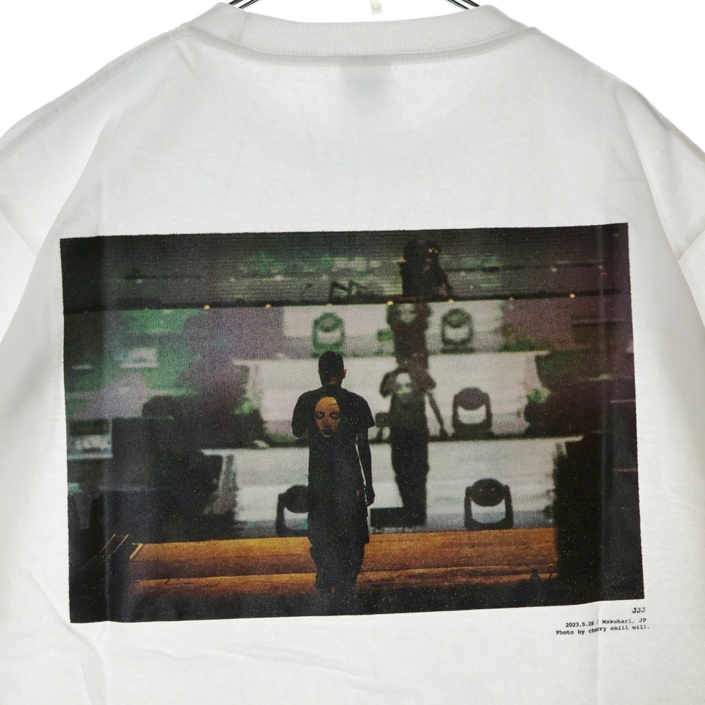 NO BRAND(ノーブランド) POP YOURS JJJ Live Photo Tee ポップユアーズ ジェイジェイジェイ ライブフォトTシャツ ホワイト