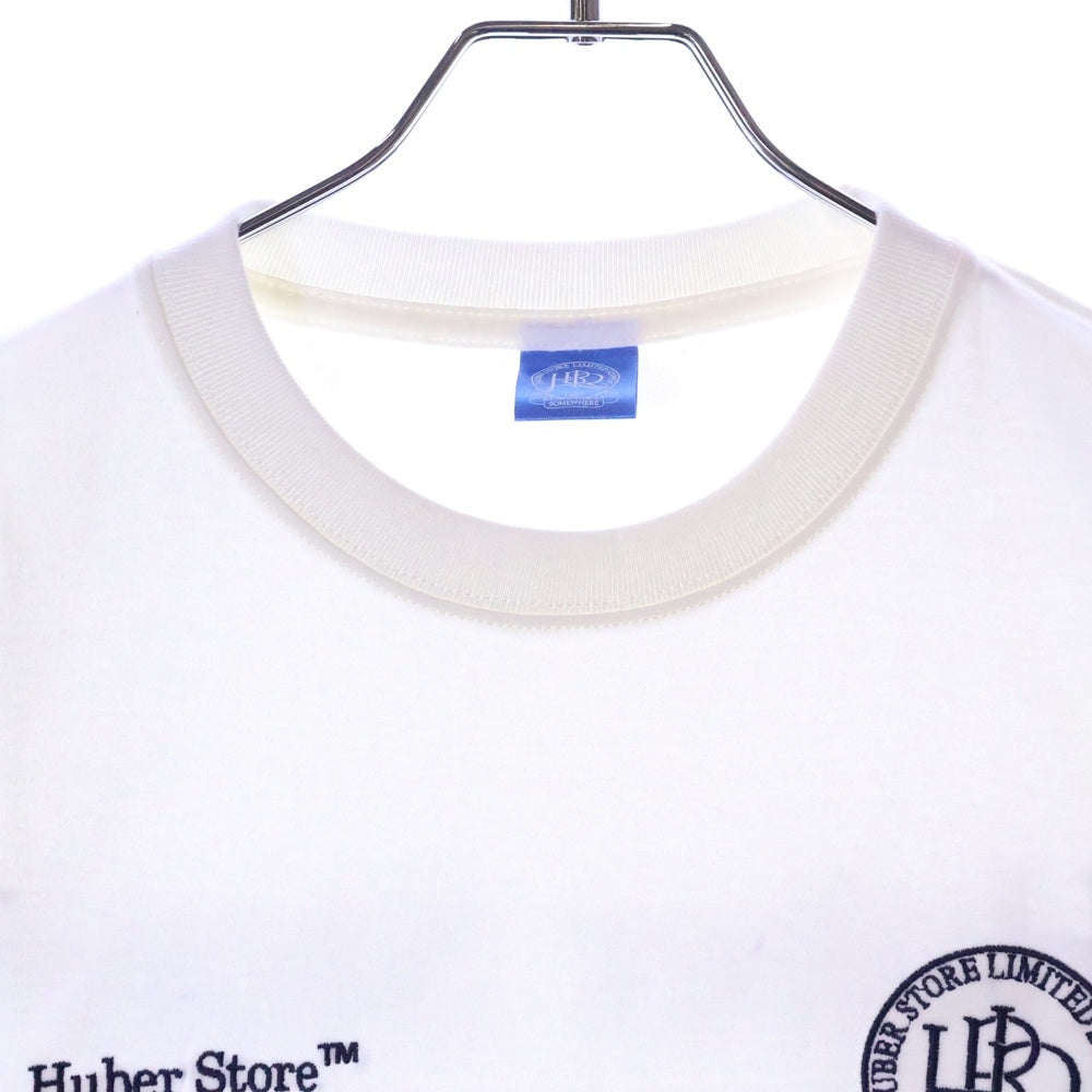 HUBER STORE(ヒューバーストア) 25SS ORIGINAL ENBLEM TEE オリジナルエンブレムTシャツ ホワイト