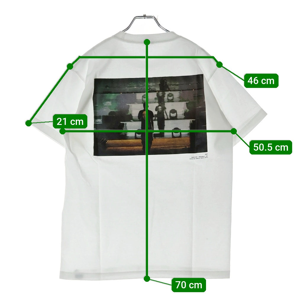 NO BRAND(ノーブランド) POP YOURS JJJ Live Photo Tee ポップユアーズ ジェイジェイジェイ ライブフォトTシャツ ホワイト