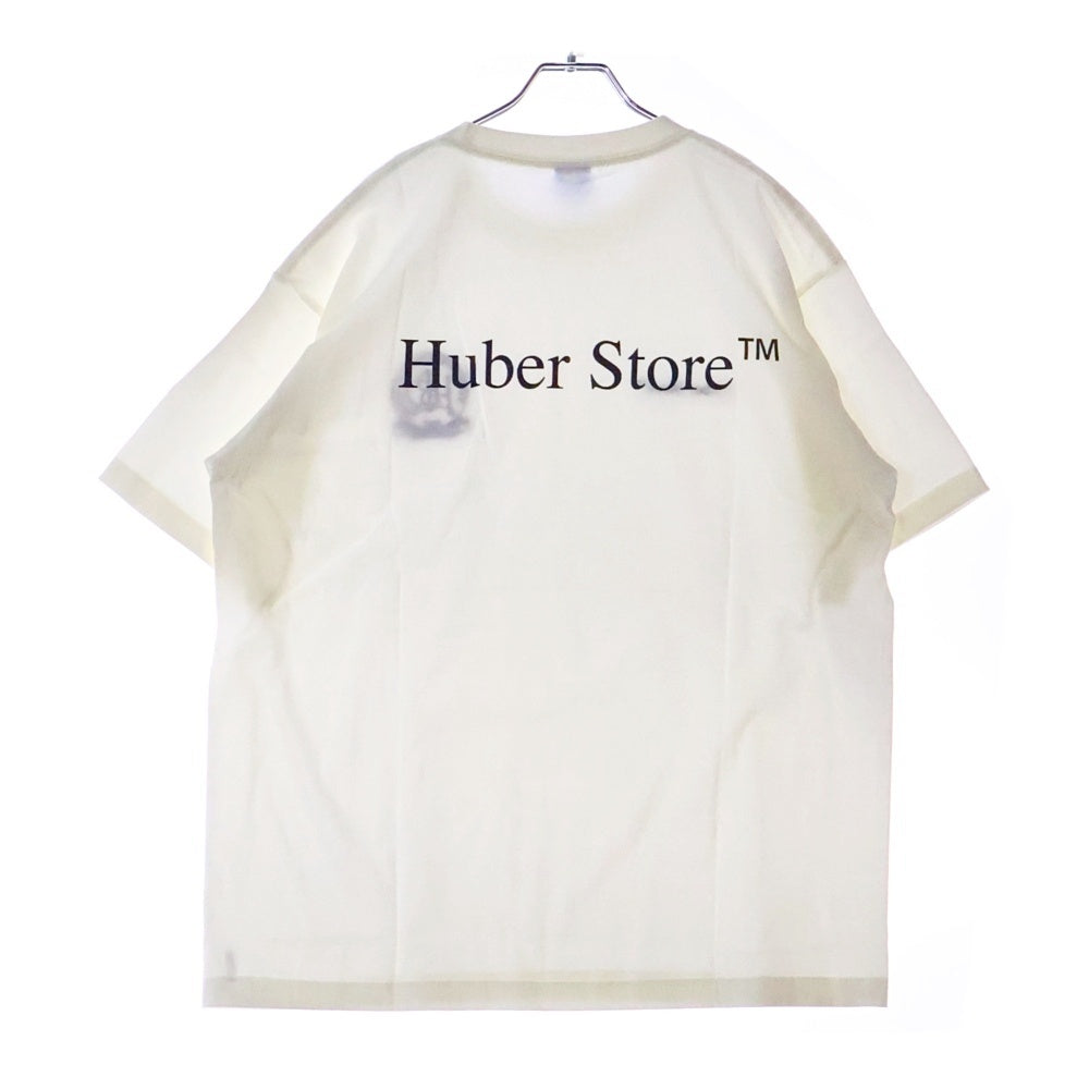 HUBER STORE(ヒューバーストア) 25SS ORIGINAL ENBLEM TEE オリジナルエンブレムTシャツ ホワイト