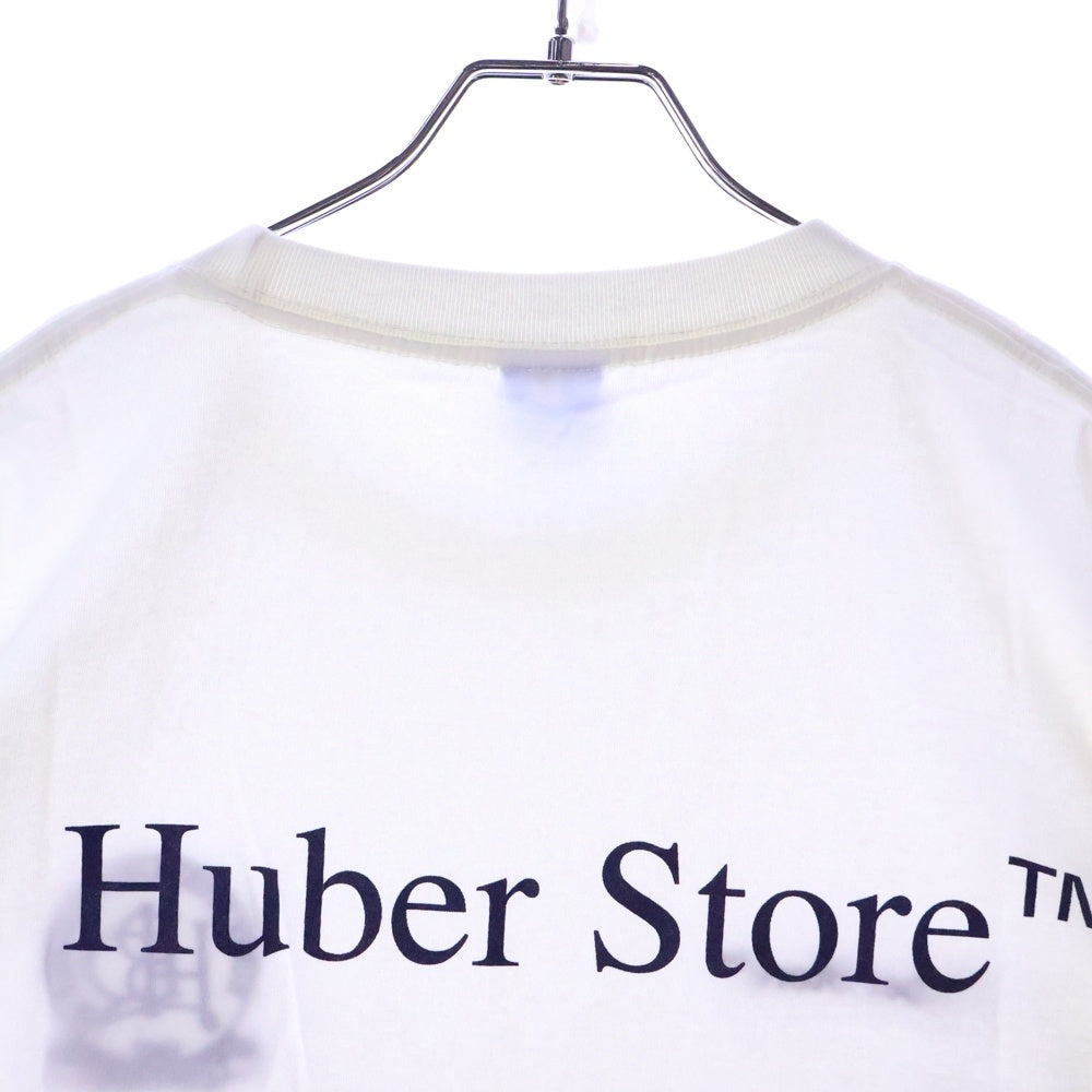 HUBER STORE(ヒューバーストア) 25SS ORIGINAL ENBLEM TEE オリジナルエンブレムTシャツ ホワイト